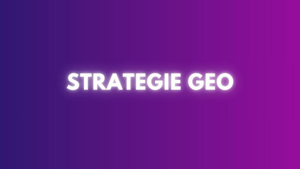STRATEGIE GEO
