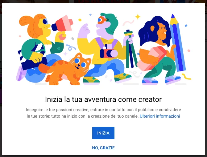 Inizia con YouTube
